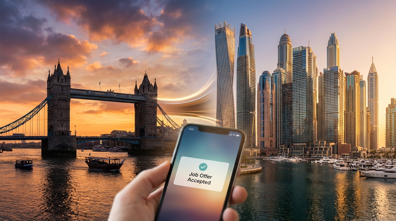 Moving from the UK to Dubai: Why a Job Offer is Non-Negotiable