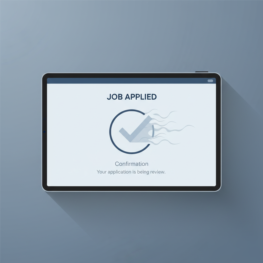 Digital representation of job application ghosting