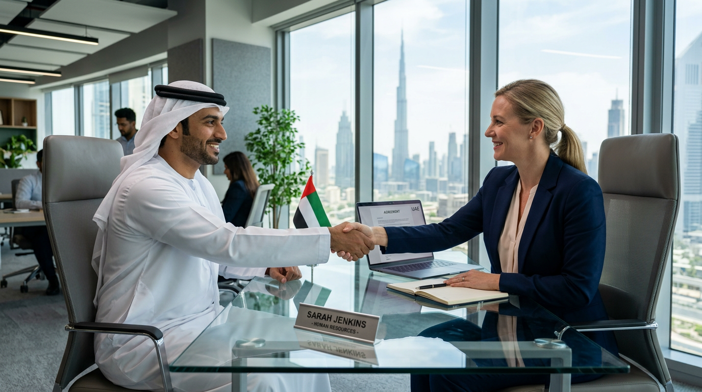 Professional handshake representing a fair end of service settlement