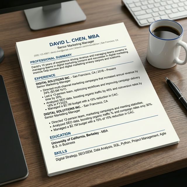 ATS Friendly CV Format