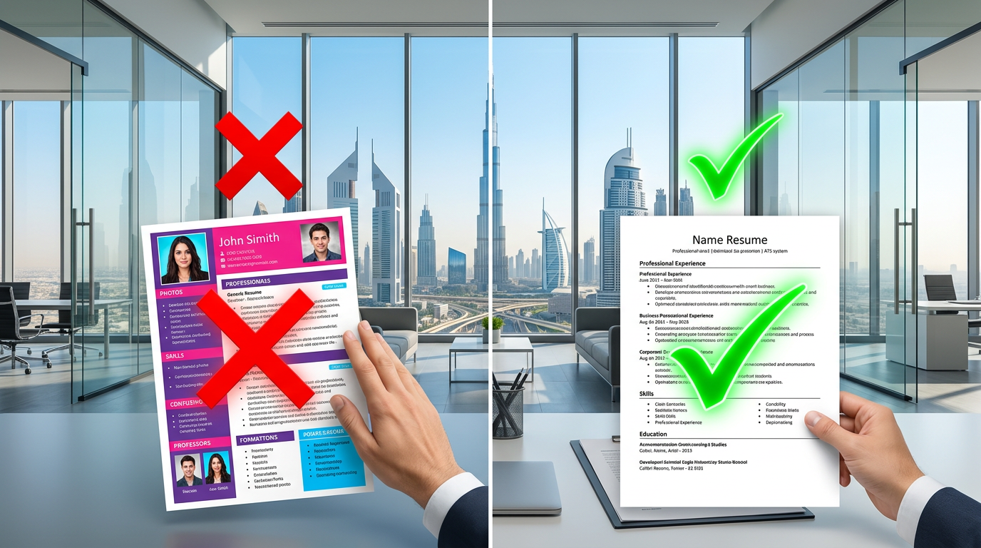 Comparison of a generic rejected resume and an accepted ATS-optimized resume