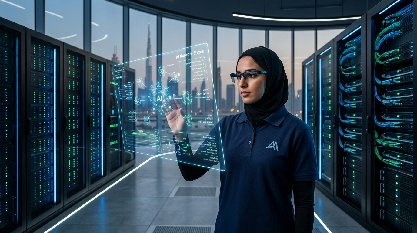 Sleek ultra-modern tech laboratory in the UAE